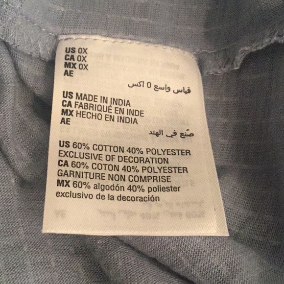 STYLE & CO PLUS SIZE CROCHET TRIM SLEEVE TOP - Picture 9 of 10